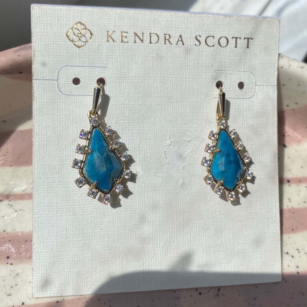 kendra scott blue stone earrings